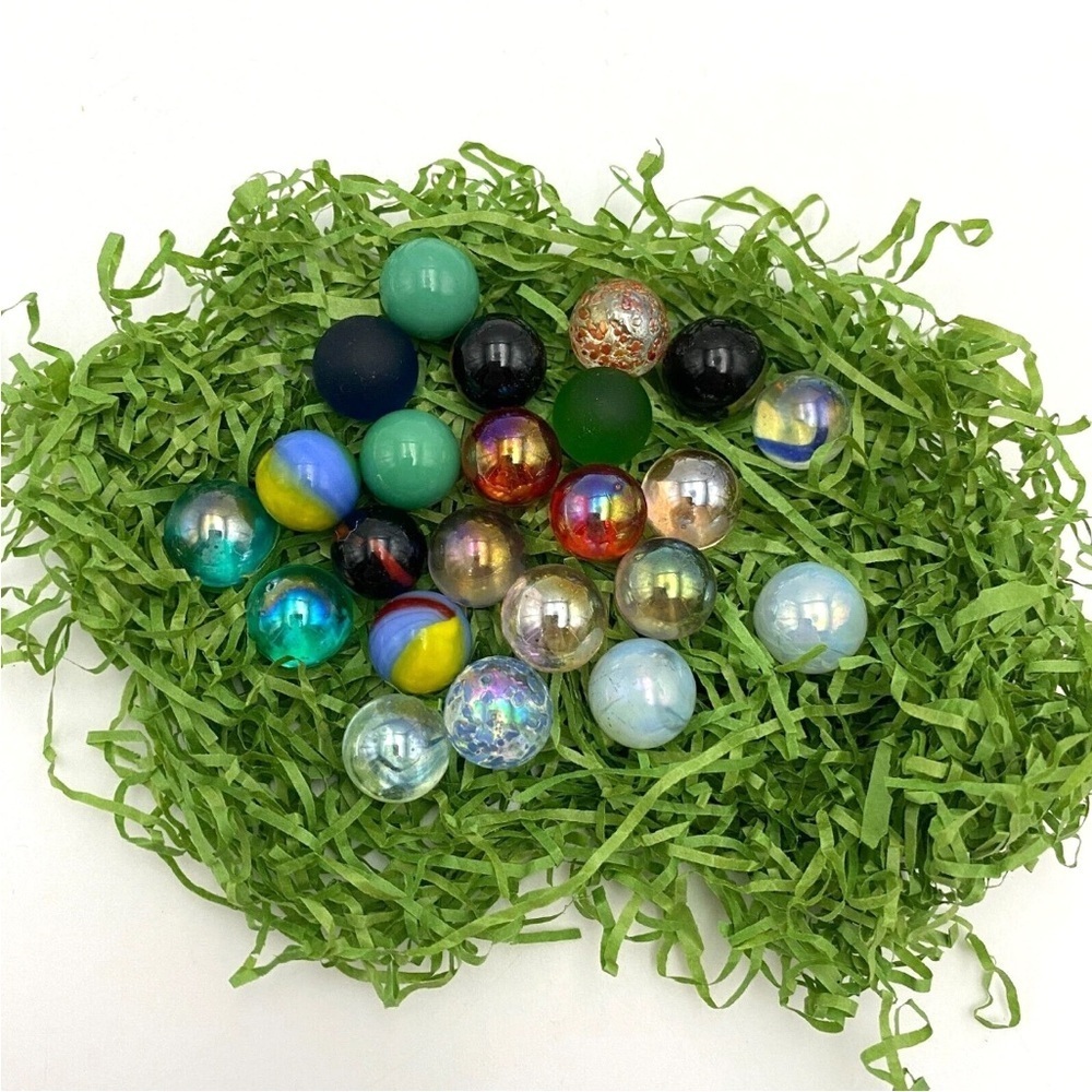 Vintage Glass Marbles Lot of 23 from '90s Multicolour